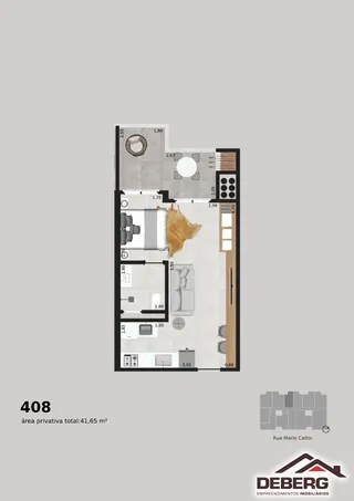 Apartamento com 1 dormitório, foto 8