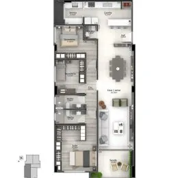 Apartamento com 3 dormitórios, foto 14