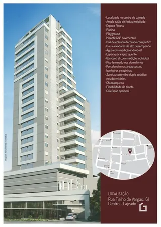 Fachada de um prédio residencial em Lajeado, Brasil.