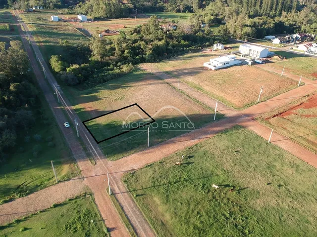 Vista aérea de um terreno aberto em Lajeado, Brasil.