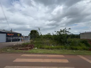 Vista externa de uma área com vegetação e uma estrada em Lajeado, Brasil.