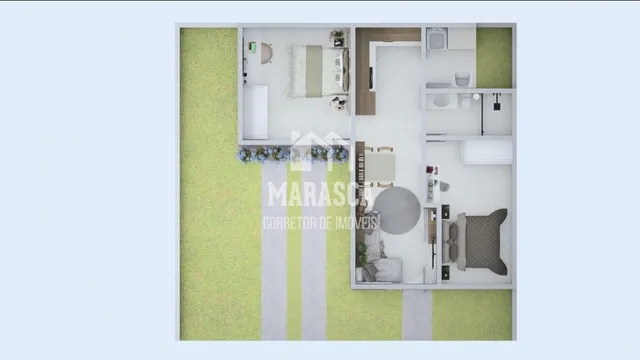 Casa geminada com 2 dormitórios, foto 3