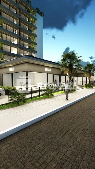 Foto da fachada de um edifício residencial em Lajeado, Brasil.