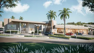 Fachada moderna de um condomínio residencial em Lajeado.