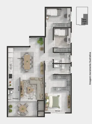Apartamento com 3 dormitórios, foto 21