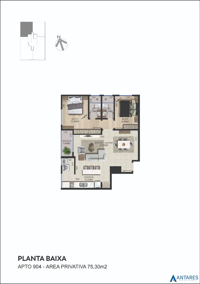 Apartamento com 2 dormitórios, foto 4