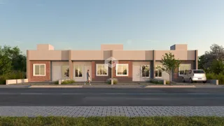 Fachada de uma residência moderna em Lajeado, Brasil.
