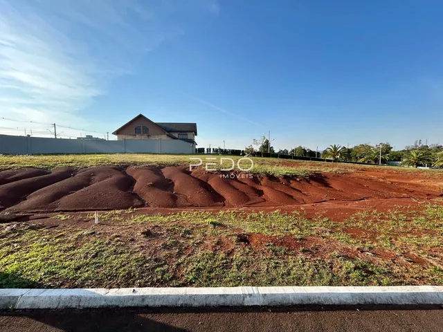 Terreno com terra exposta e vegetação no primeiro plano, com uma residência ao fundo.