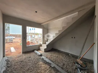 Interior de uma área em construção em Lajeado, Brasil.