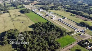Vista aérea de uma propriedade rural em Lajeado, Brasil.