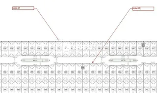 Planta baixa mostrando o layout de um lote com divisões internas.