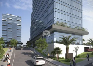 Fachada moderna de um edifício residencial em Lajeado, Brasil.