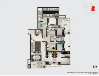 Apartamento com 3 dormitórios, foto 5