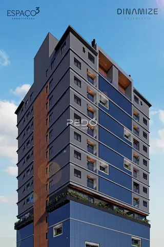 Fachada moderna de um edifício residencial em Lajeado, Brasil.