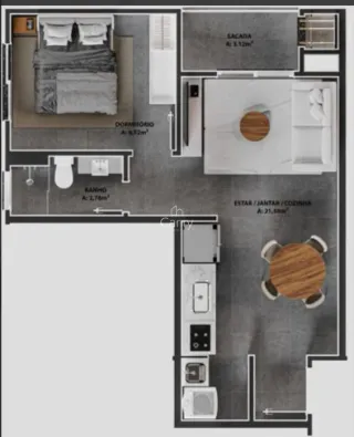 Apartamento com 1 dormitório, foto 10