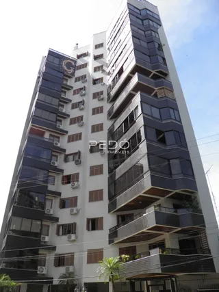 Fachada moderna de um edifício residencial em Lajeado, Brasil.