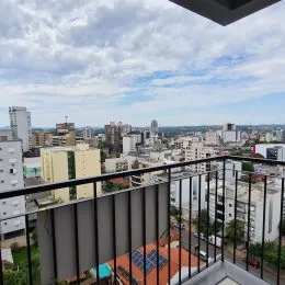 Vista panorâmica da cidade de Lajeado a partir de um terraço.
