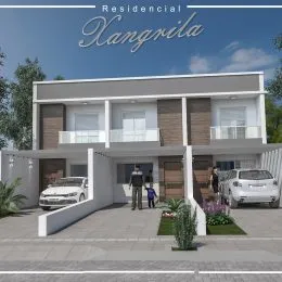 Fachada moderna de um edifício residencial em Lajeado, Brasil.