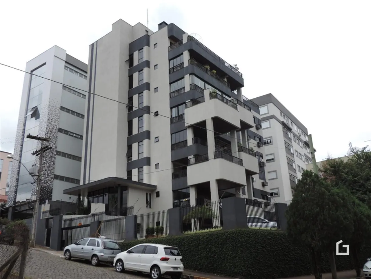 Fachada de um prédio residencial em Lajeado, Brasil.