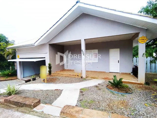 Fachada de uma casa em Lajeado, Brasil.