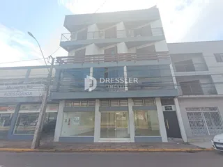 A fachada de um prédio residencial em Lajeado, Brasil.