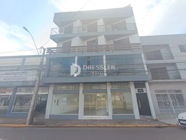 A fachada de um prédio residencial em Lajeado, Brasil.