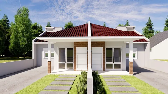 Casa geminada com 2 dormitórios