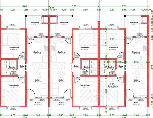 Casa geminada com 2 dormitórios, foto 2