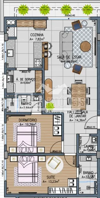 Apartamento com 2 dormitórios, foto 8