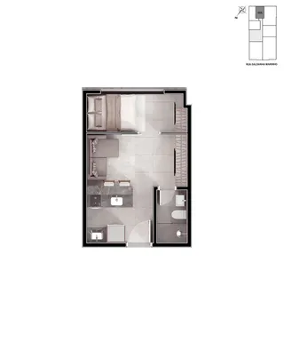 Apartamento com 1 dormitório, foto 16