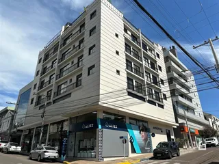 Fachada de um prédio residencial em Lajeado, Brasil.