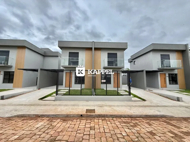 Fachada moderna de um prédio residencial em Lajeado, Brasil.
