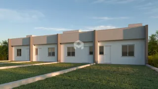 Fachada de uma casa moderna em Lajeado, Brasil.