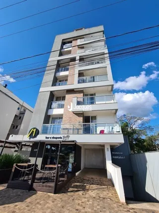 Fachada de um prédio residencial em Lajeado, Brasil.