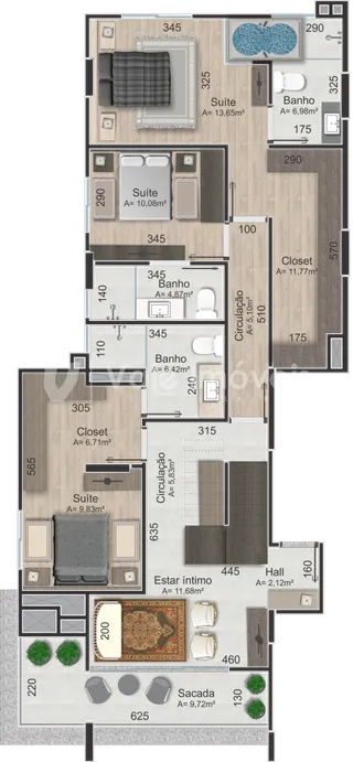 Apartamento com 3 dormitórios, foto 31