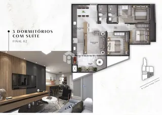 Apartamento com 3 dormitórios, foto 7