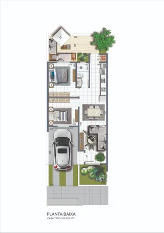 Casa geminada com 2 dormitórios, foto 3
