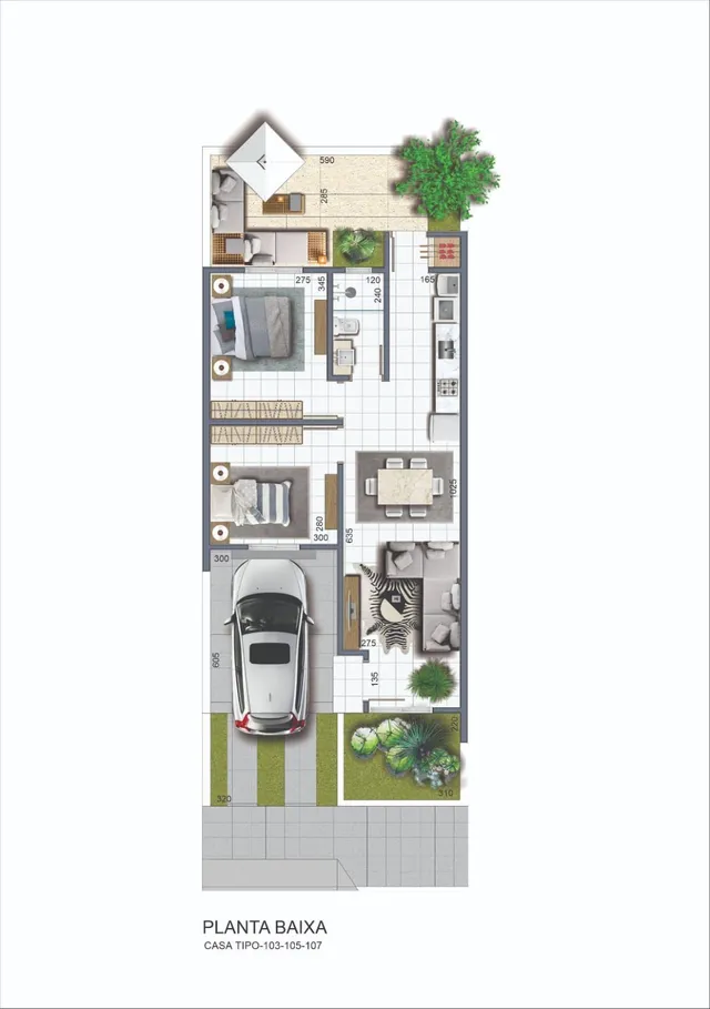 Casa geminada com 2 dormitórios, foto 3