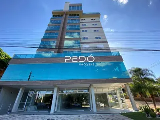 Fachada moderna de um edifício residencial em Lajeado.