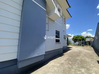 Fachada externa de uma residência em Lajeado, Brasil.