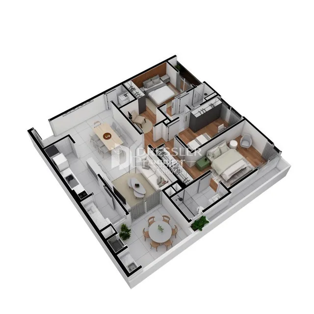 Apartamento com 3 dormitórios, foto 4