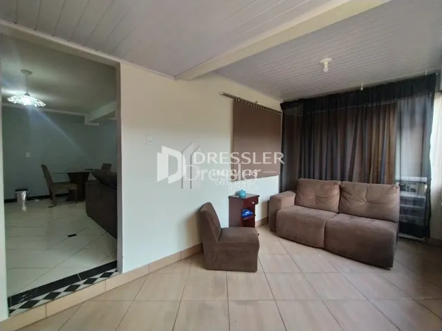A sala de estar de uma residência em Lajeado, Brasil.