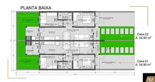 Casa geminada com 2 dormitórios, foto 2