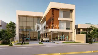 Fachada moderna de um edifício residencial em Lajeado.