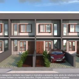 Fachada de um imóvel residencial em Lajeado, Brasil, mostrando a estrutura externa da edificação.