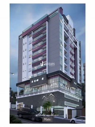 Fachada moderna de um edifício residencial em Lajeado, Brasil.