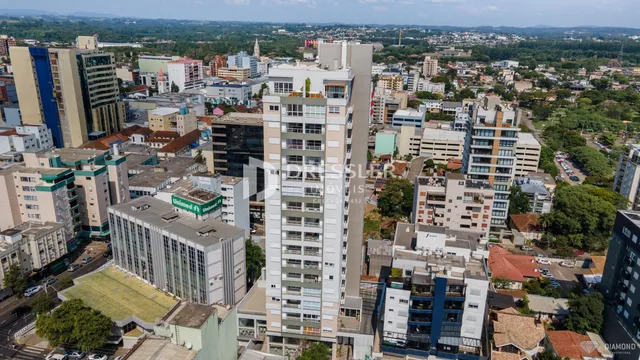 Vista aérea de uma área urbana em Lajeado, Brasil.