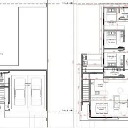 Planta baixa de um imóvel residencial mostrando a distribuição dos cômodos.