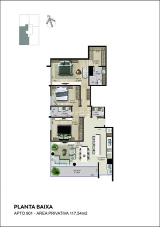 Apartamento com 3 dormitórios, foto 24