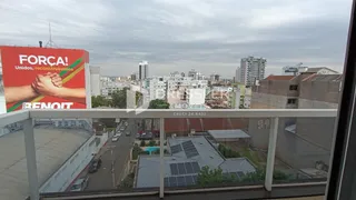 Vista panorâmica da paisagem urbana de Lajeado a partir de um terraço.